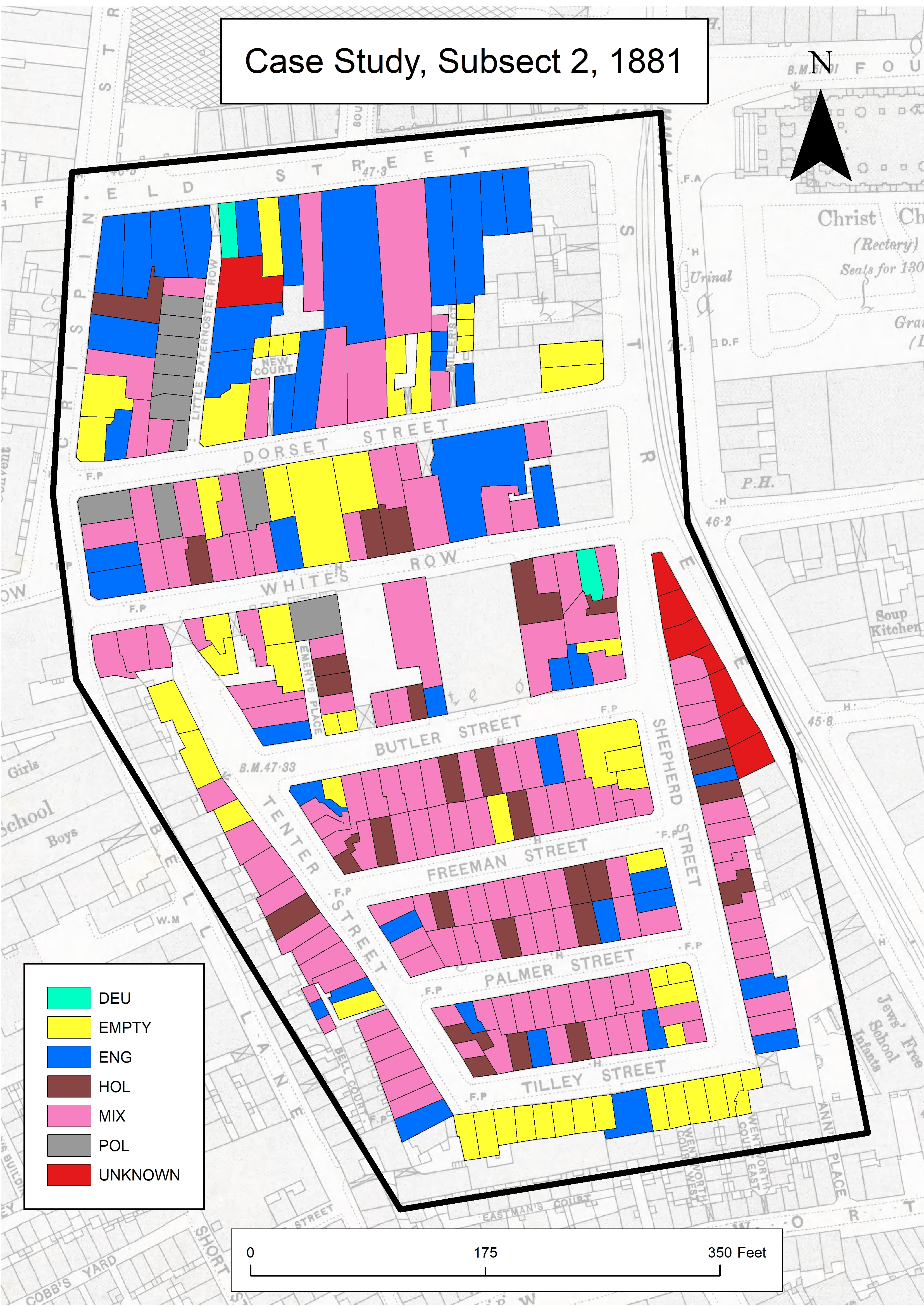 A map of subsect two in the year eighteen hundred and eighty-one